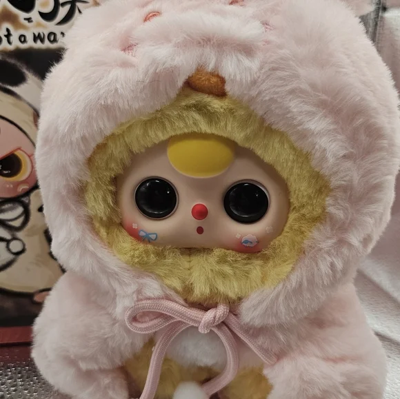 Baby Three Plush I’m Not a Warrior Bunny Outfit w/ Card & Box – Authentic - Picture 3 of 5